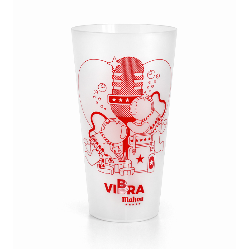 Vaso de 50cl personalizado Vibra Mahou