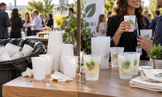 Vasos reutilizables vs desechables: diferencias y qué opción elegir para un evento